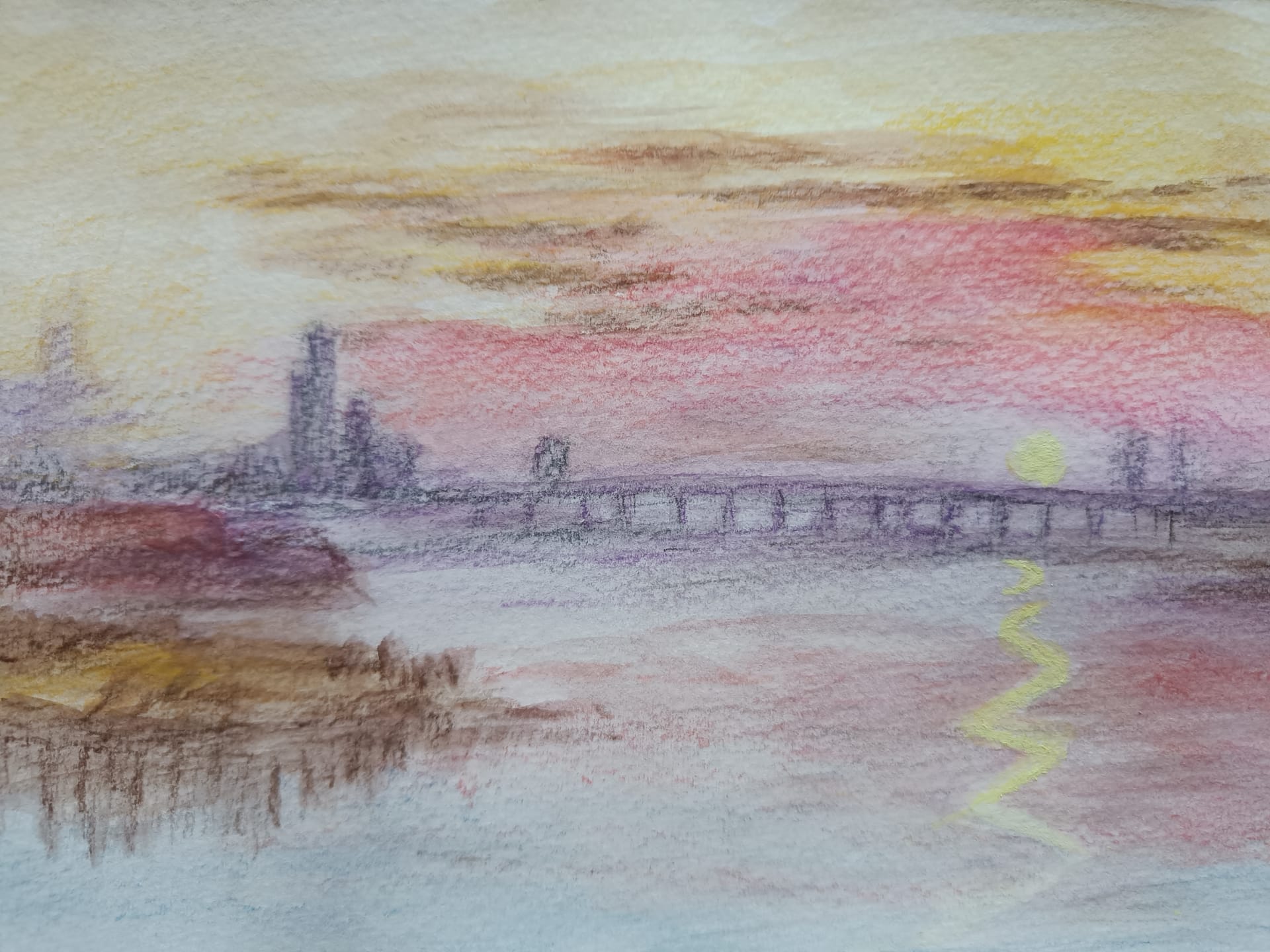 帰ってきた日に描いた一枚